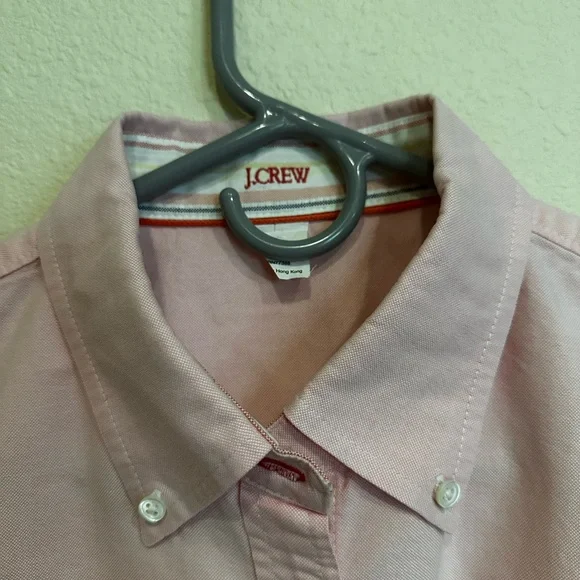 J. Crew Women’s Light Pink Casual Button Down Blouse—Size L - Picture 2 of 6